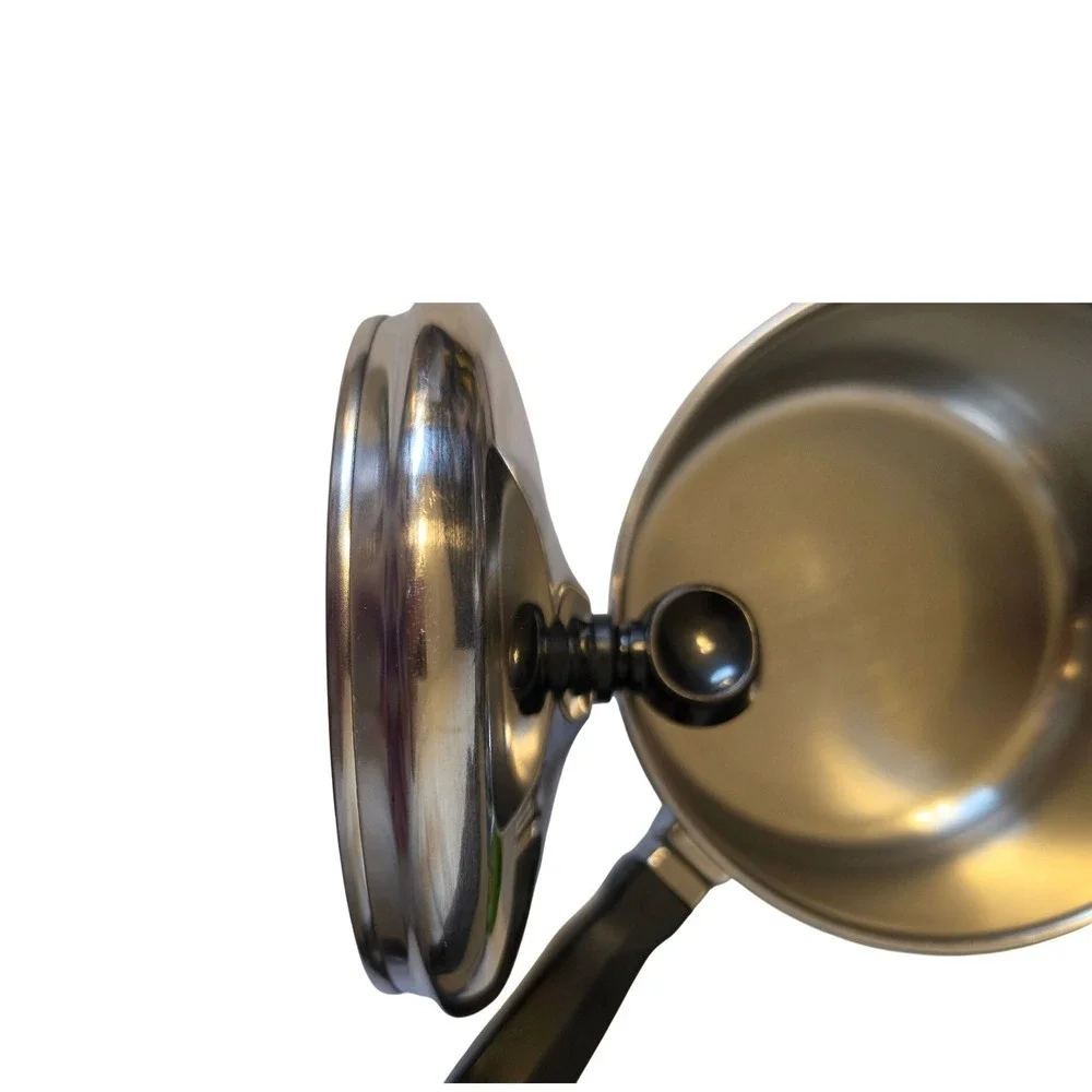 Farberware Stainless Steel Saucepan with Lid 6 Inch Bakelite Blk Handle Pot